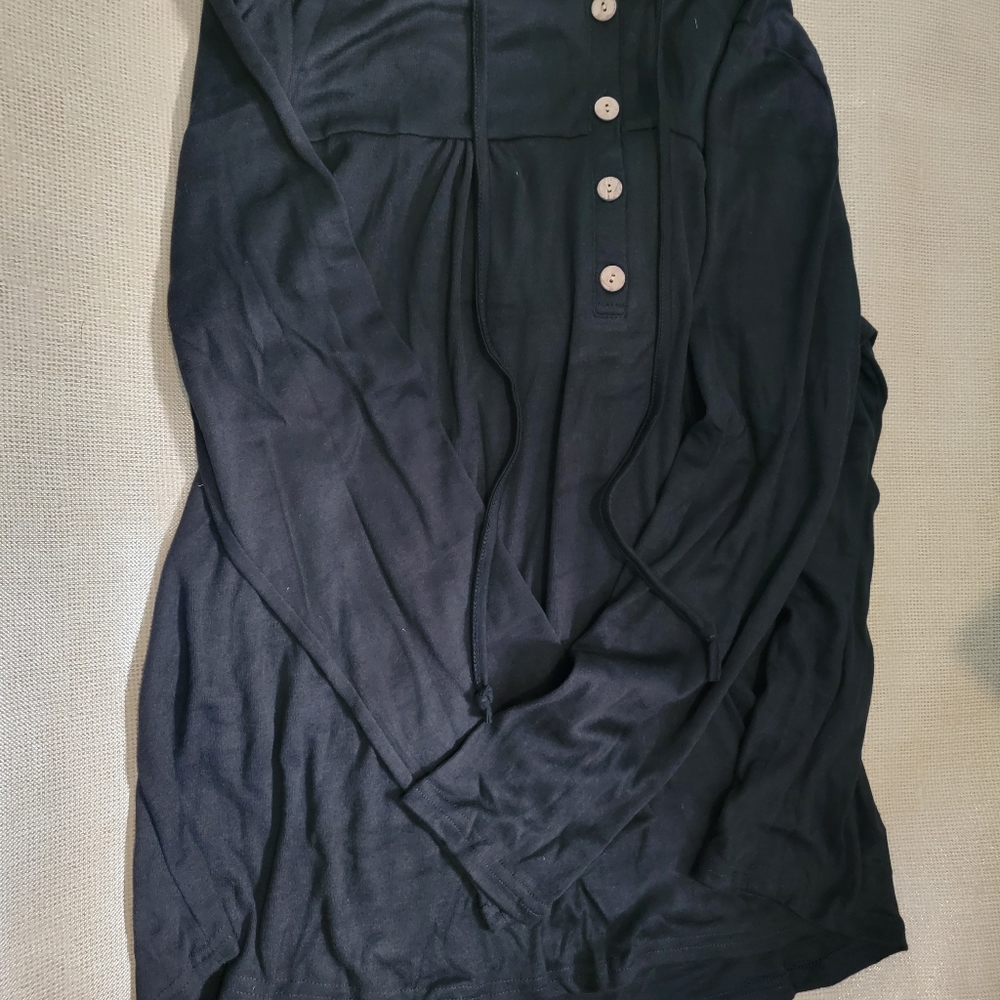 Women's cyanstyle black with hood xxl